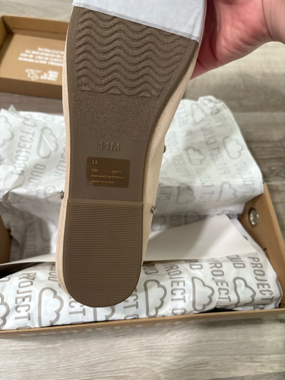 Women's Ballet Flats in Light Beige - Comfortable Everyday Style - Picture 3 of 8